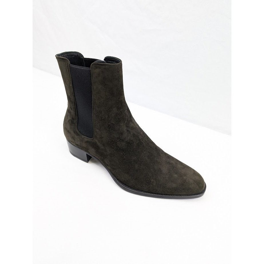 Saint Laurent Paris o1rshd1 Wyatt 40 Chelsea Cachemire Boots in Sabble Brown Size US 11 / EU 44 - 2 Thumbnail