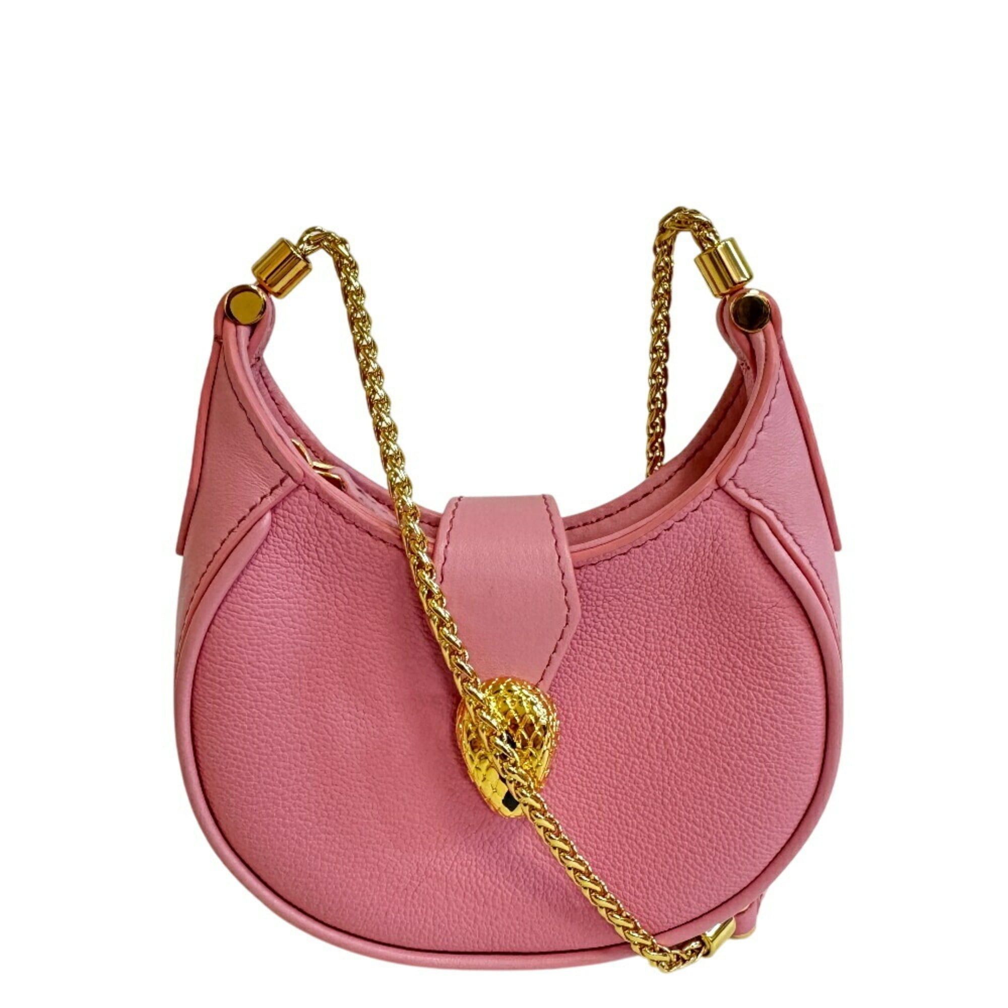 Bvlgari BVLGARI Ellipse Micro Chain Shoulder Bag, Snake Serpenti Pink, Women's Size ONE SIZE - 1 Thumbnail