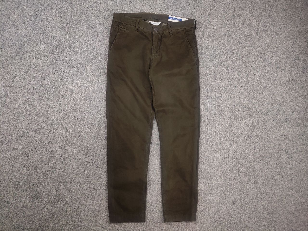Jacob Cohen Jacob Cohen Italy bobby Trouser chino Green canvas Pants Size US 33 - 4 Thumbnail