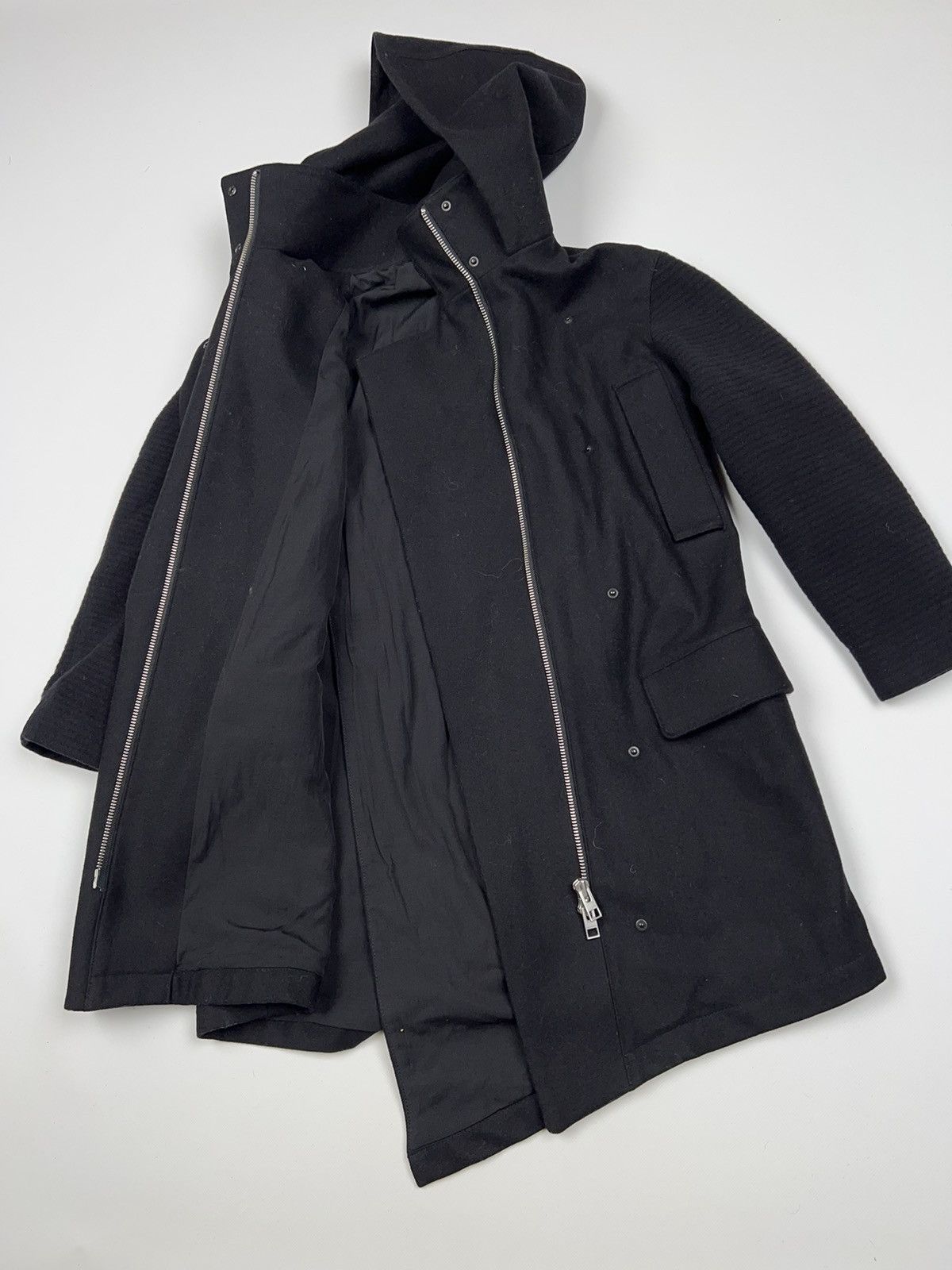 Allsaints Allsaints Odetta Parka Oversized Wool Asymmetrical Coat Size S / US 4 / IT 40 - 17 Thumbnail