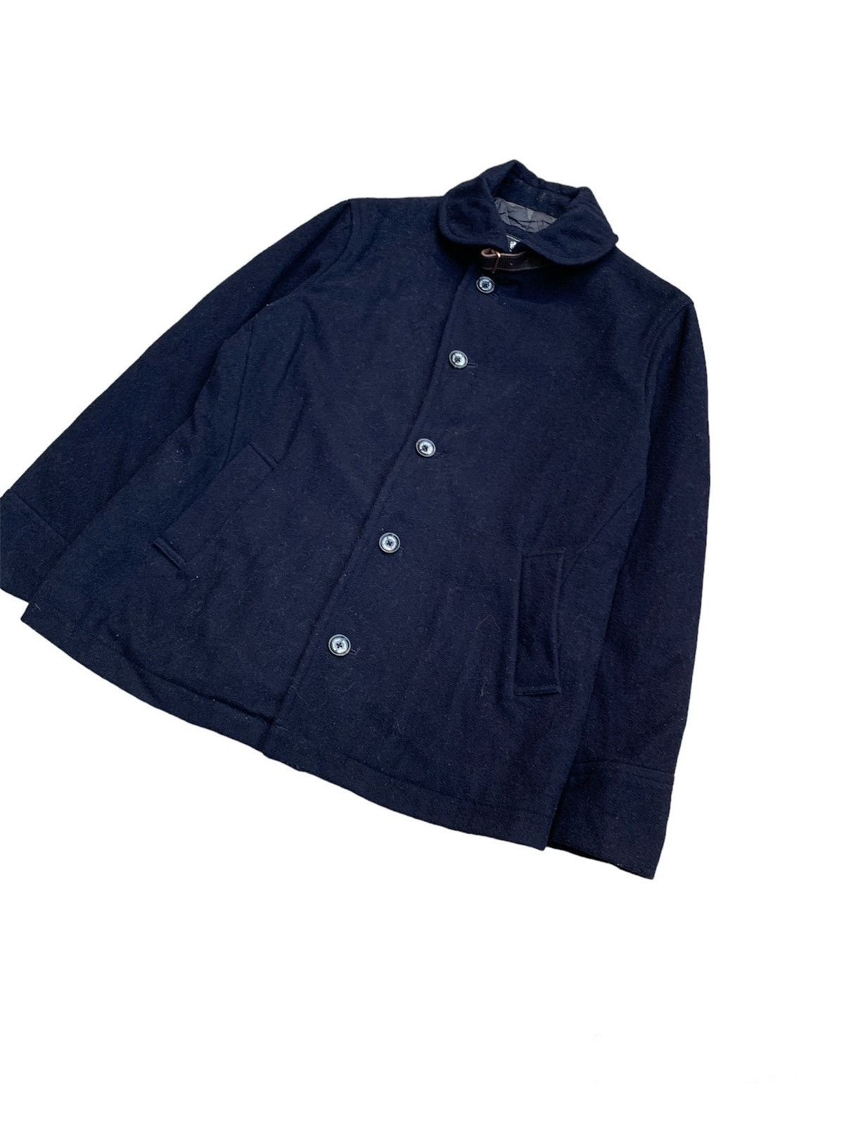 Beams Plus × Japanese Brand × Vintage Vintage Beams Heart Button Up Wool Coat Puffer Inside Size US M / EU 48-50 / 2 - 2 Thumbnail