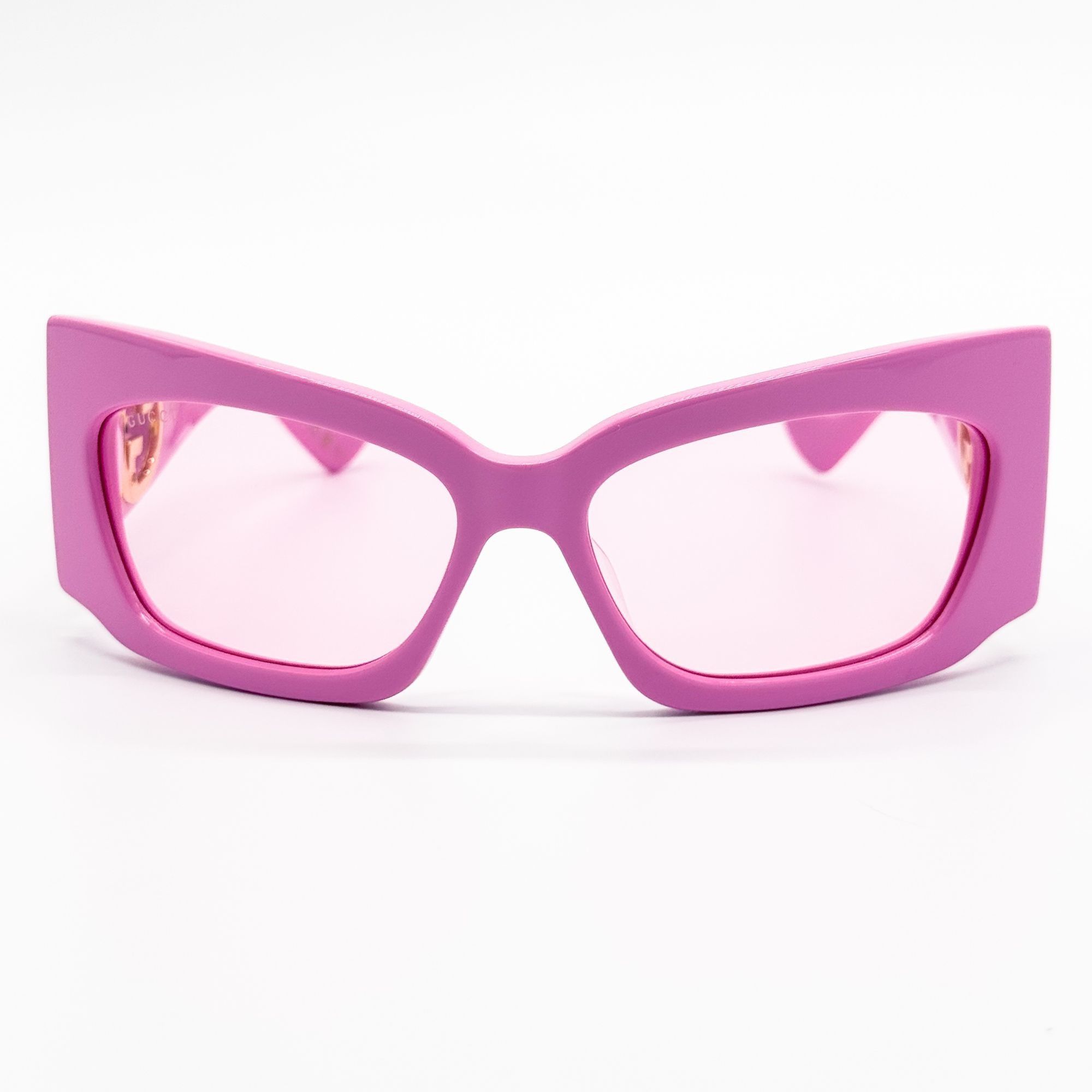 Gucci NEW GUCCI GG1412S 003 PINK SHIELD WOMEN SUNGLASSES GUCCI Size ONE SIZE - 4 Thumbnail
