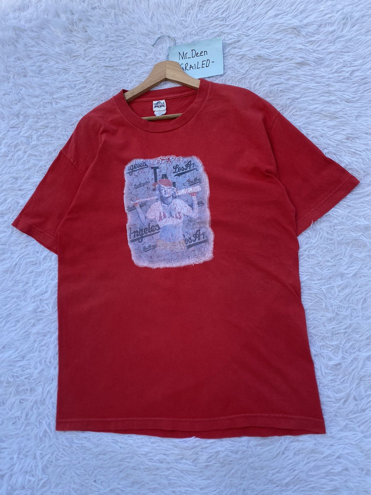 MLB Rare Vintage Marilyn Monroe Los Angeles Angles Tshirt Size US L / EU 52-54 / 3 - 5 Thumbnail