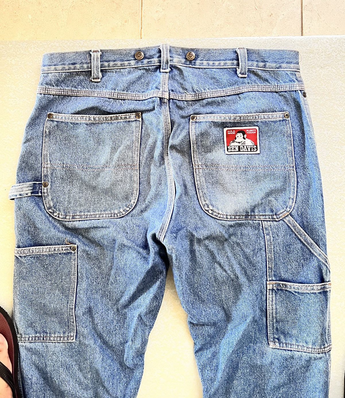 Ben Davis × Vintage Vintage Ben Davis Workwear Carpenter Cargo Pants USA Size US 38 / EU 54 - 11 Thumbnail