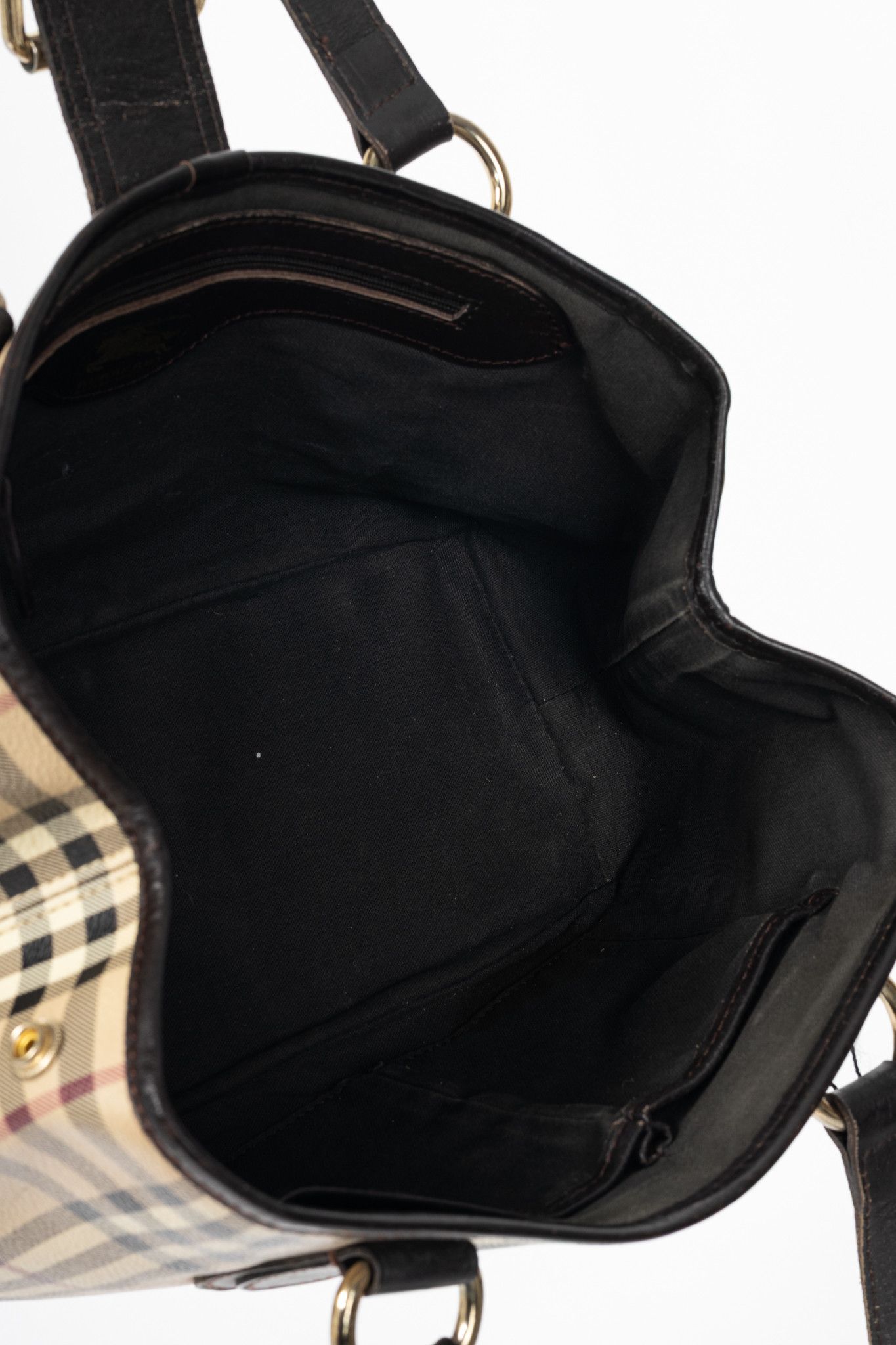 Burberry Burberry Haymarket Check Buckle-Strap Handbag Size ONE SIZE - 10 Thumbnail