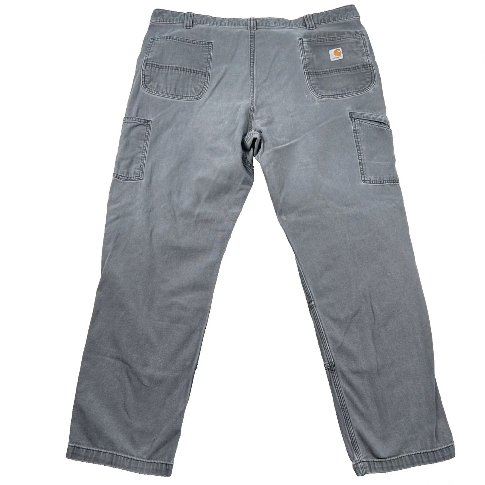 Carhartt VINTAGE Carhartt Pants Mens 44x32 Canvas Khakis Workwear Relaxed Straight 41 in Waist Gray 31 in Inseam Mens Size US 44 / EU 60 - 2 Thumbnail
