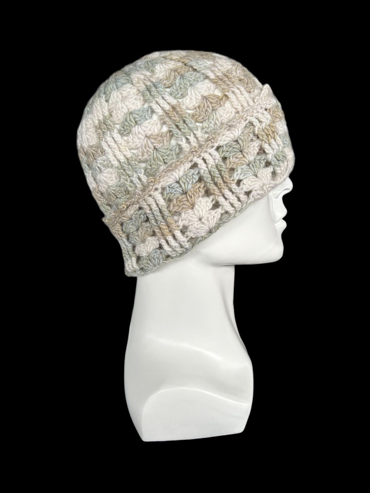 Japanese Brand × Kapital × Vintage Crochet Knitted Handmade hairy Beanie Hats ☠️☠️ Size ONE SIZE - 1 Thumbnail