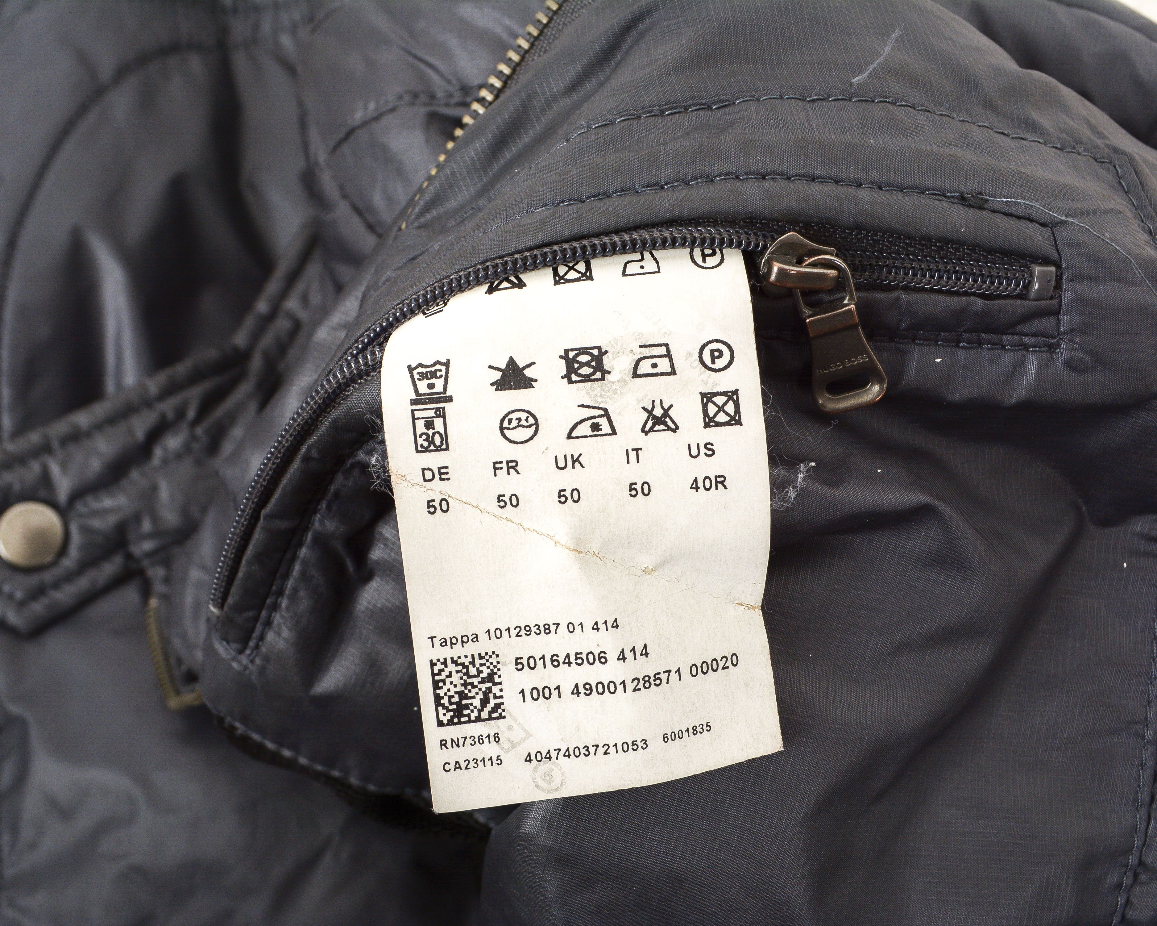 Hugo Boss Tappa Men UK 40 US Racer Bomber Jacket Nylon EU 50 DE Coat m Size US M / EU 48-50 / 2 - 7 Thumbnail
