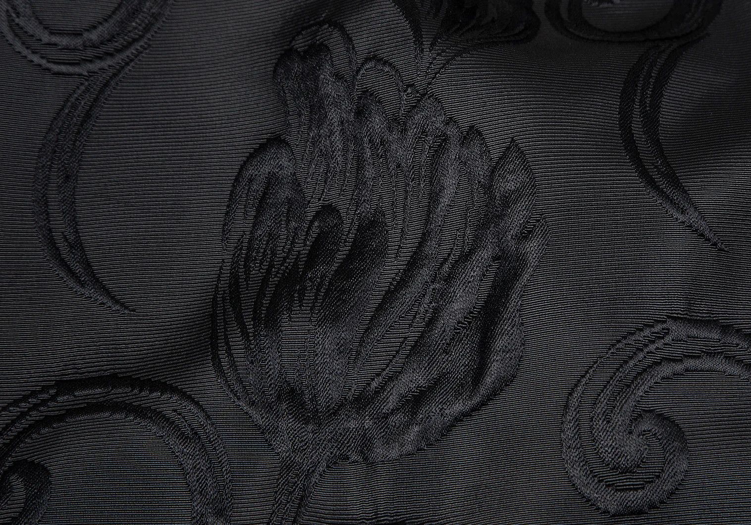 Jean Paul Gaultier Quilted Floral Jacquard Grograine Coat Black Size 48 Size US M / EU 48-50 / 2 - 17 Thumbnail