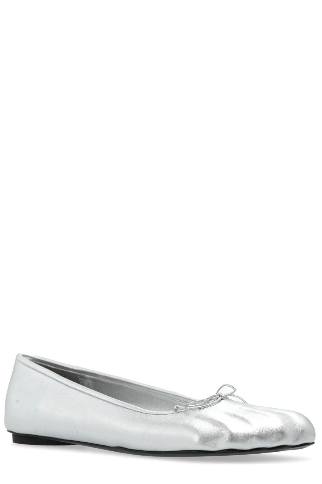 Balenciaga anatomic leather ballet flat shoes in silver Size US 8 / IT 38 - 1 Thumbnail