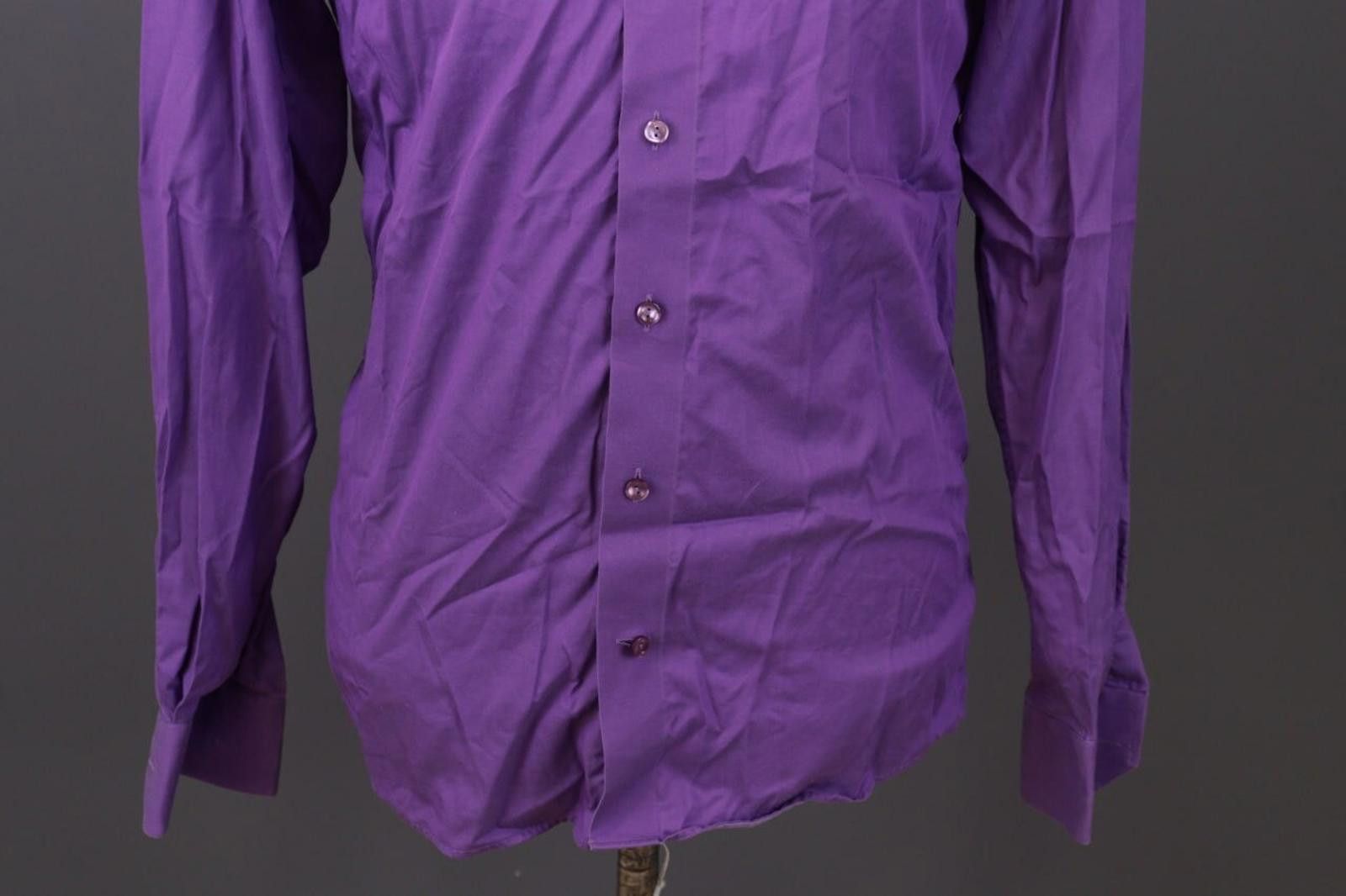Eton Eton Contemporary Purple Sweden Shirt Size 38 / 15 Size US M / EU 48-50 / 2 - 2 Thumbnail
