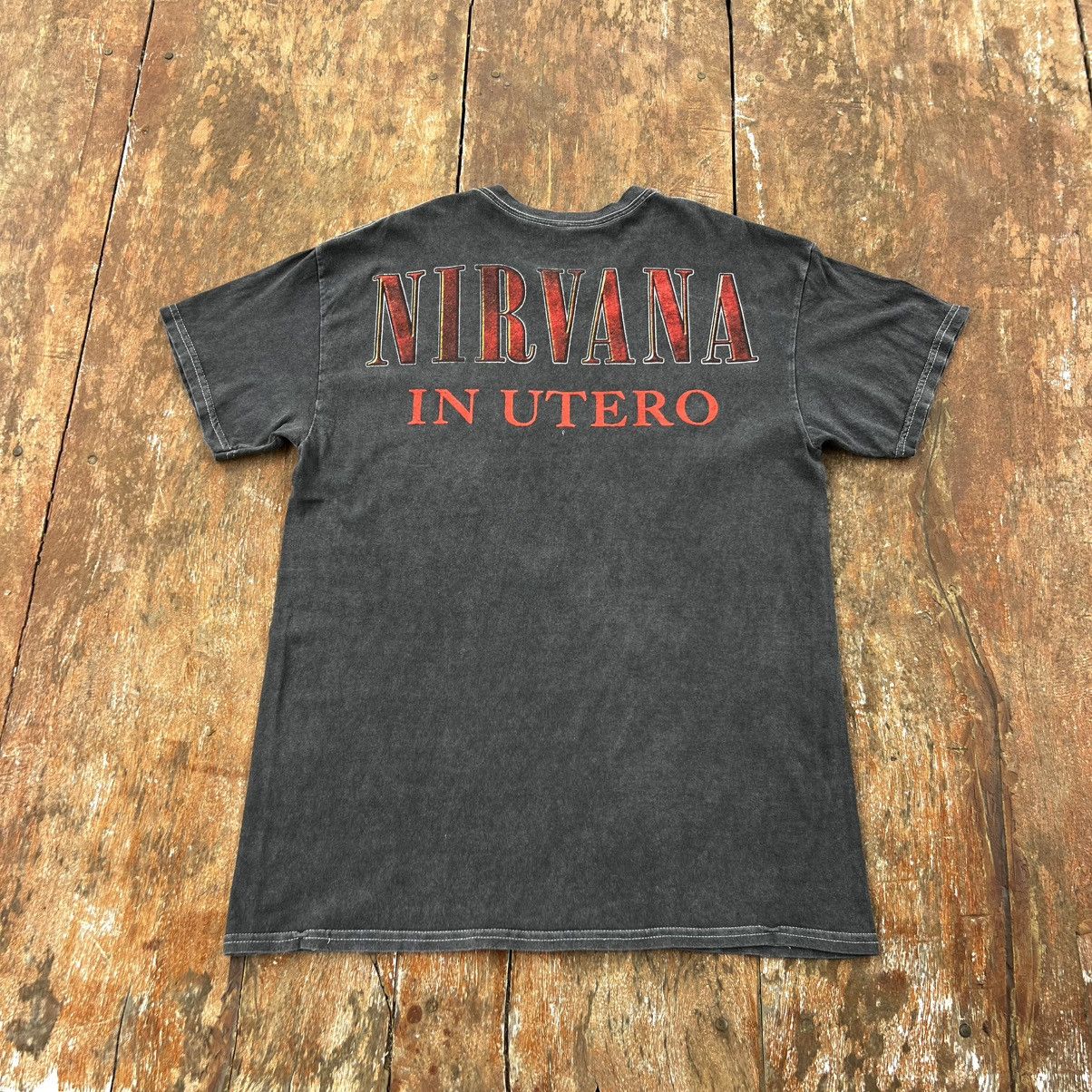 Band Tees Vintage Thrashed Faded Nirvana In Utero ERD GRUNGE T Shirt Size US L / EU 52-54 / 3 - 3 Thumbnail