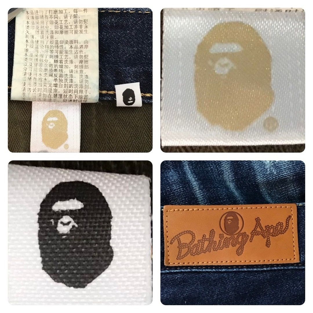 Bape BAPE Damaged Denim Pants MIX camo a bathing ape ★size M Size US 32 / EU 48 - 9 Thumbnail