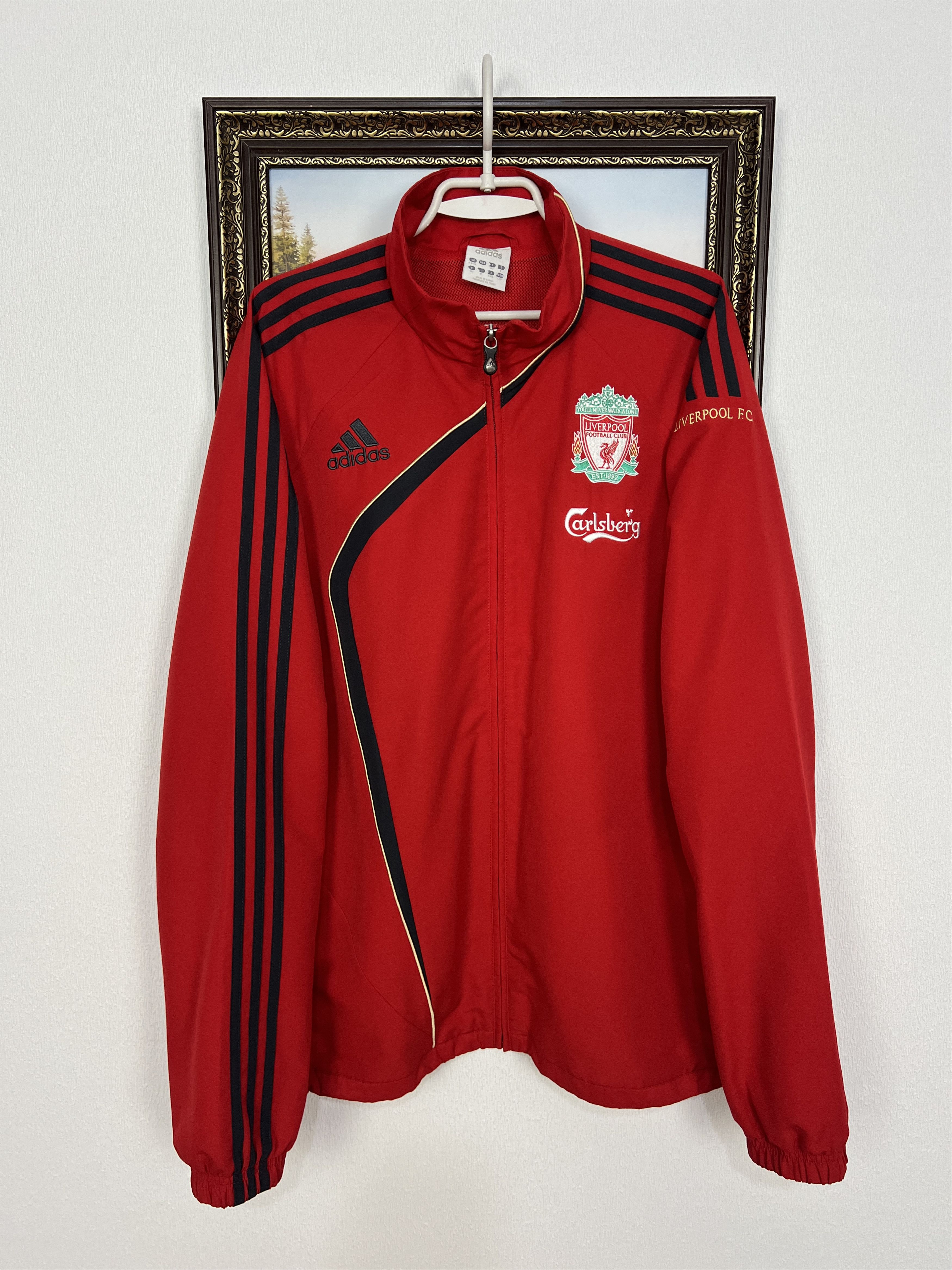 Adidas Vintage Liverpool Football Jacket Soccer Track Top Zip Size US L / EU 52-54 / 3 - 1 Thumbnail