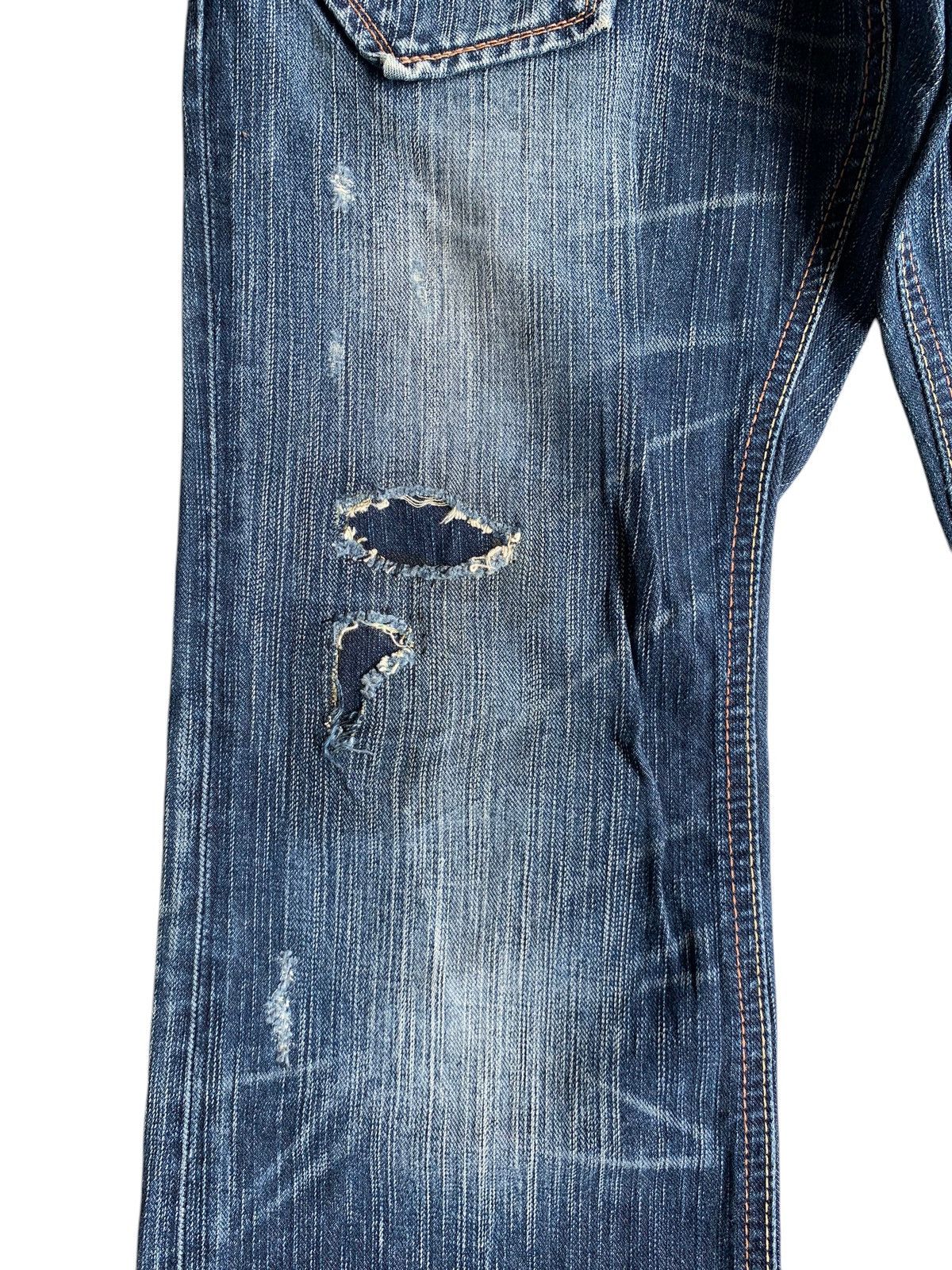 FLARE💥 LIBERTO PUNK STYLE RUSTY&FADED DISTRESSED DENIM🎌