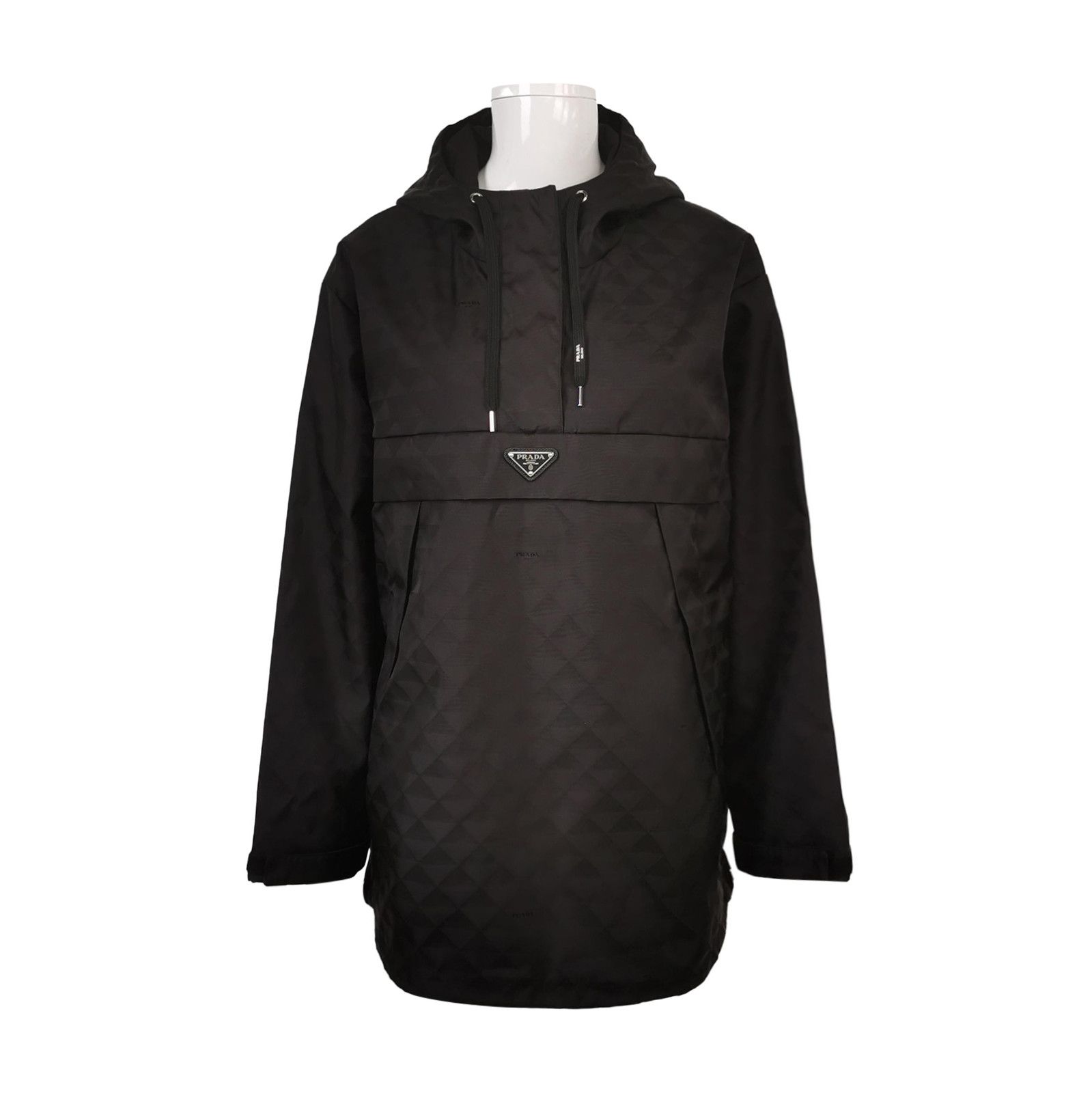 Prada Prada Logo Hooded Jacket in Black 0079 Size US S / EU 44-46 / 1 - 1 Thumbnail