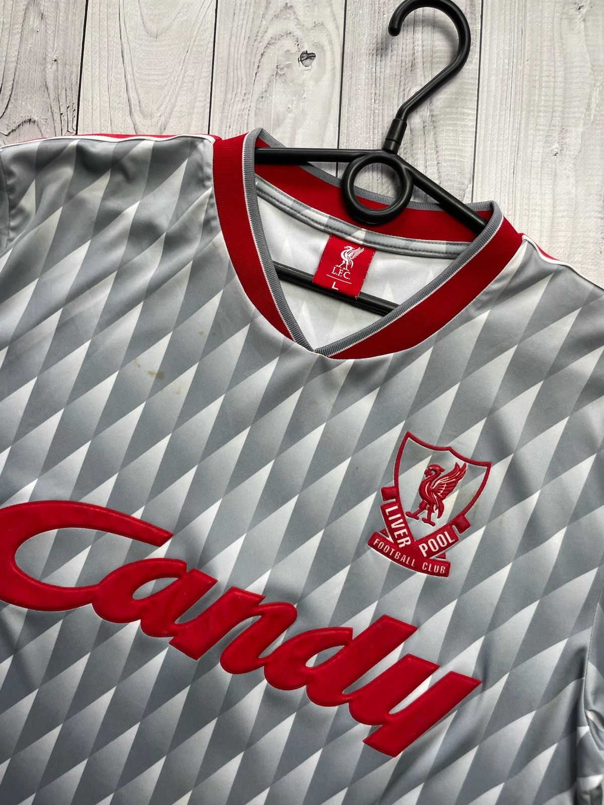Other × Vintage Vintage Liverpool retro soccer jersey size L logo away Size US L / EU 52-54 / 3 - 2 Thumbnail