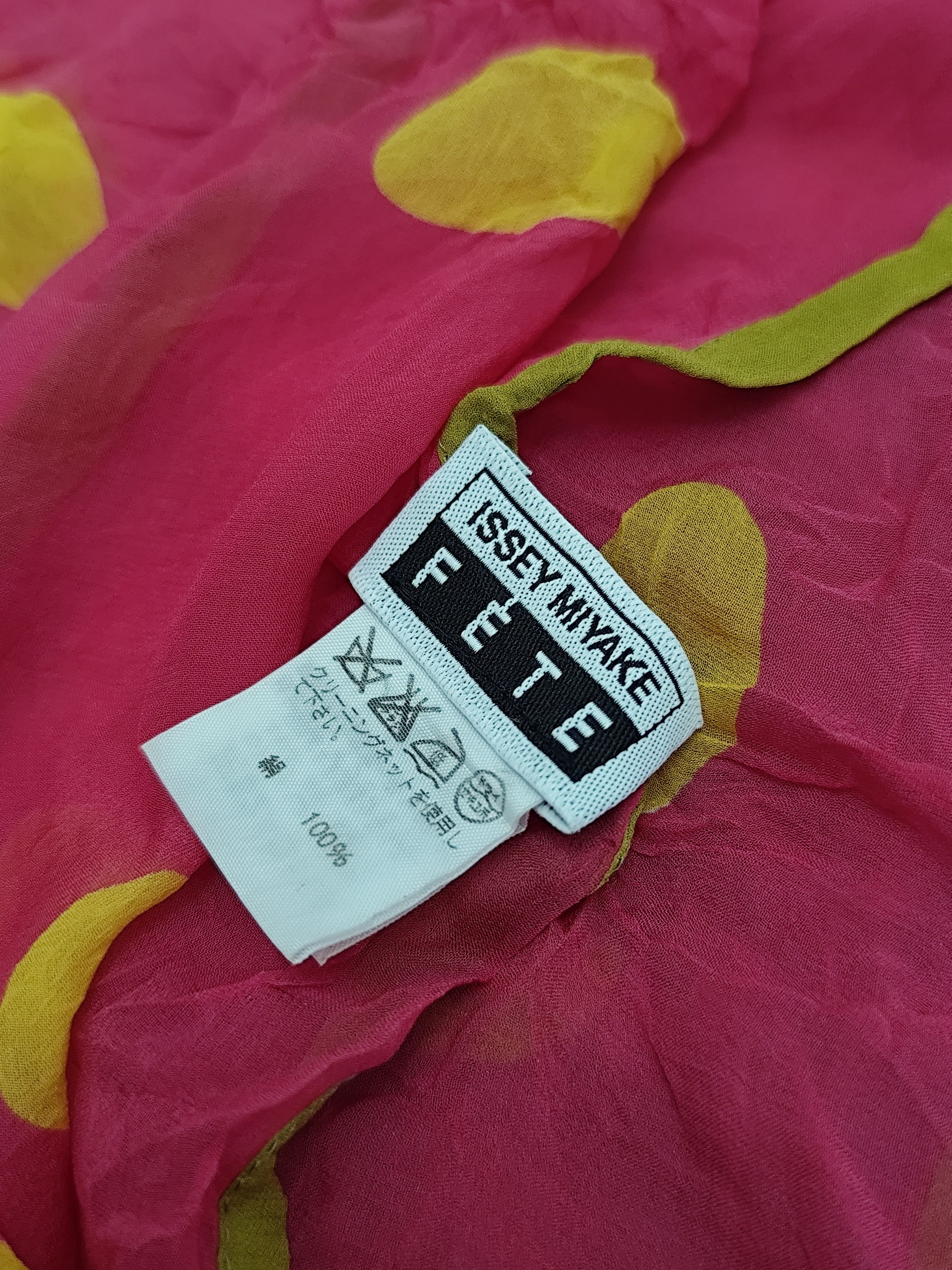 Issey Miyake Issey Miyake FETE Polka Dot Silk Scarf / Shawl Size ONE SIZE - 2 Thumbnail