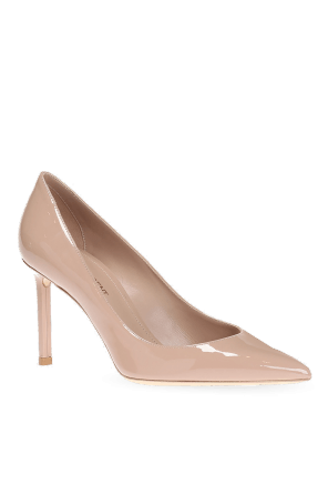 Saint Laurent Paris o1s1wg111024 Anja Pumps in Patent Leather in Dark Beige Size US 8 / IT 38 - 4 Thumbnail