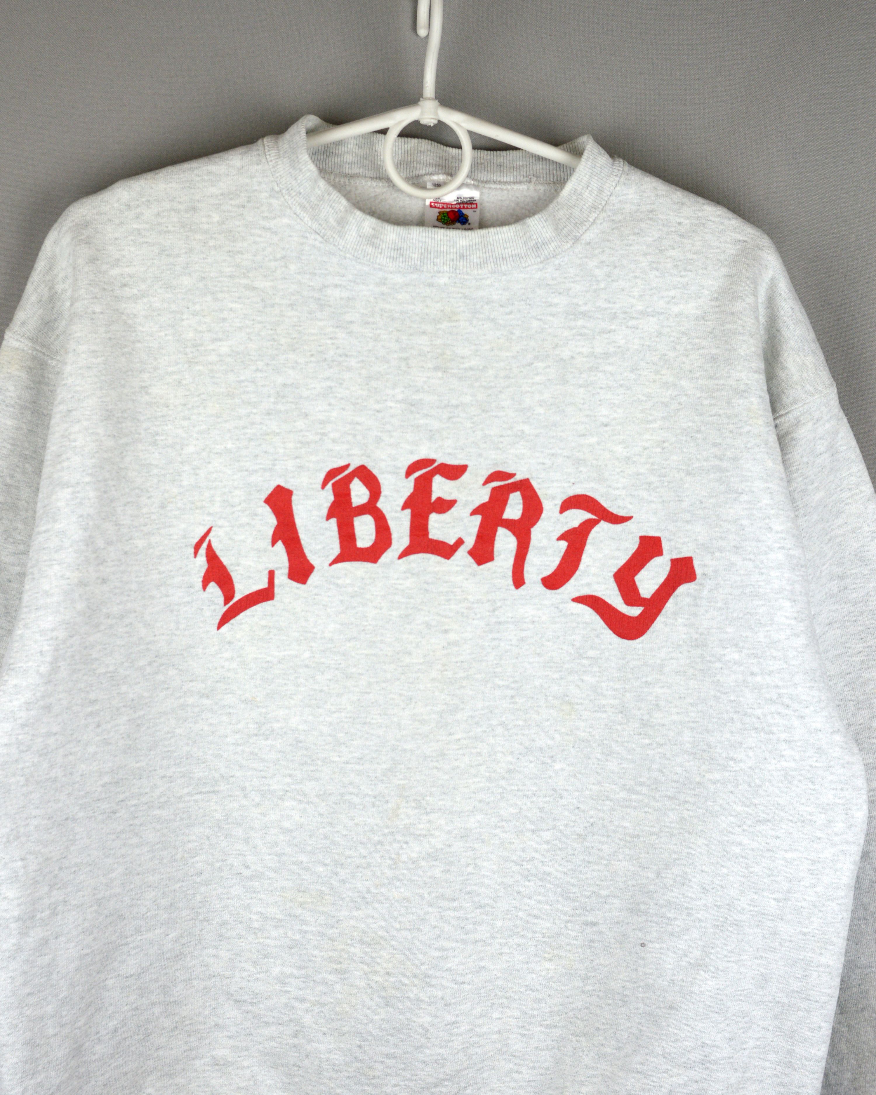 Fruit Of The Loom × Vintage Vintage Liberty Fruit Of The Loom 90s sweatshirt Size US M / EU 48-50 / 2 - 2 Thumbnail