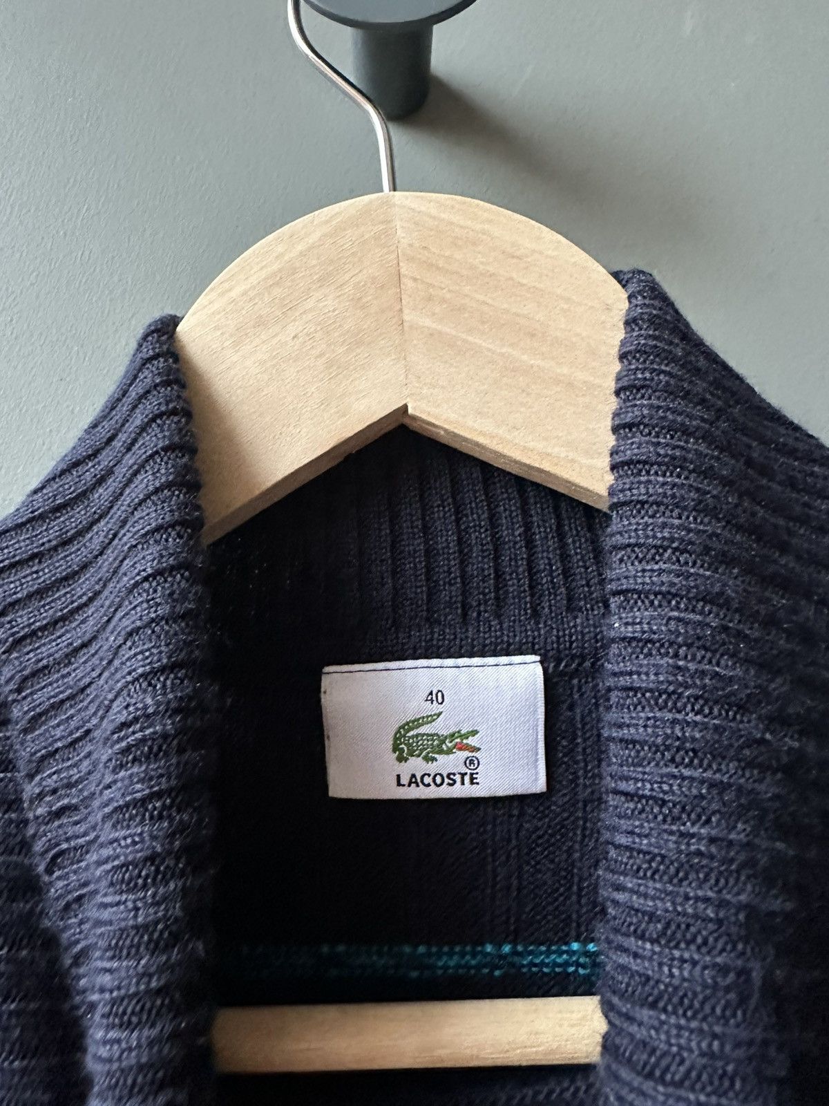 Lacoste Women's Lacoste Striped Wool Sweater Size 40 Size M / US 6-8 / IT 42-44 - 3 Thumbnail