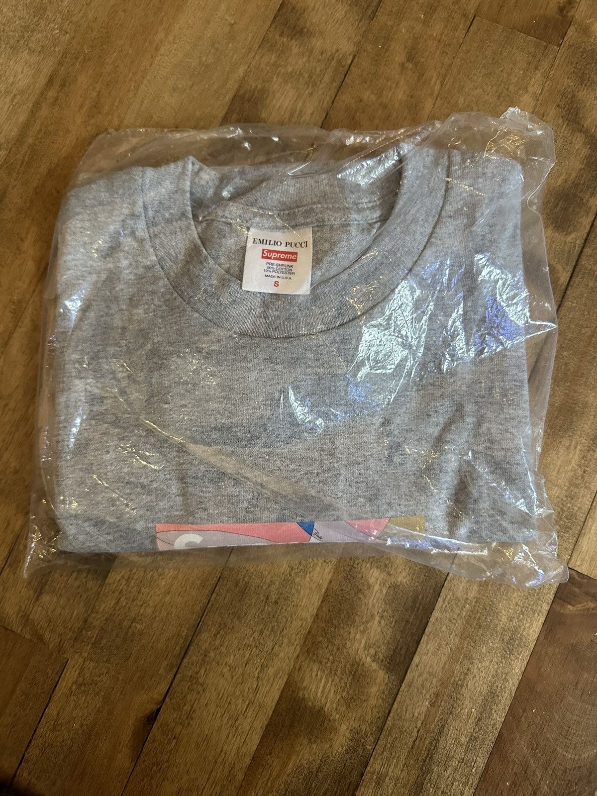 Supreme Supreme X Emilio Pucci Box Logo Gray/Pink Small Size US S / EU 44-46 / 1 - 1 Thumbnail