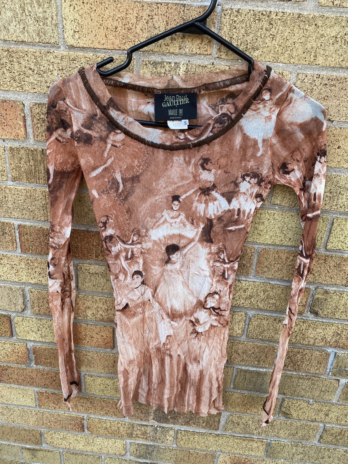 Jean Paul Gaultier × Vintage SS04 Jean Paul Gaultier Edgar Degas Ballerina Sheer Shirt Size S / US 4 / IT 40 - 16 Thumbnail