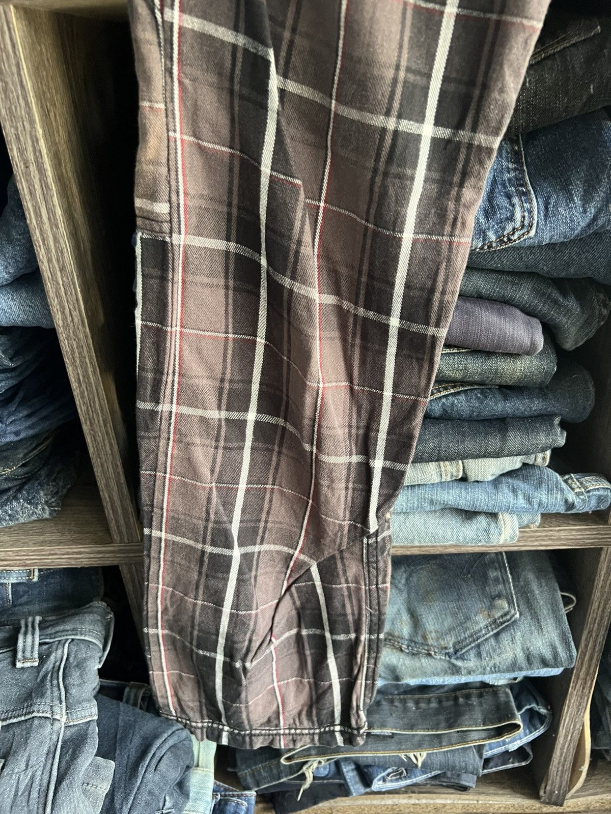 If Six Was Nine 🔥Redark Plaid Cargo Pant Size 29" - 7 Thumbnail
