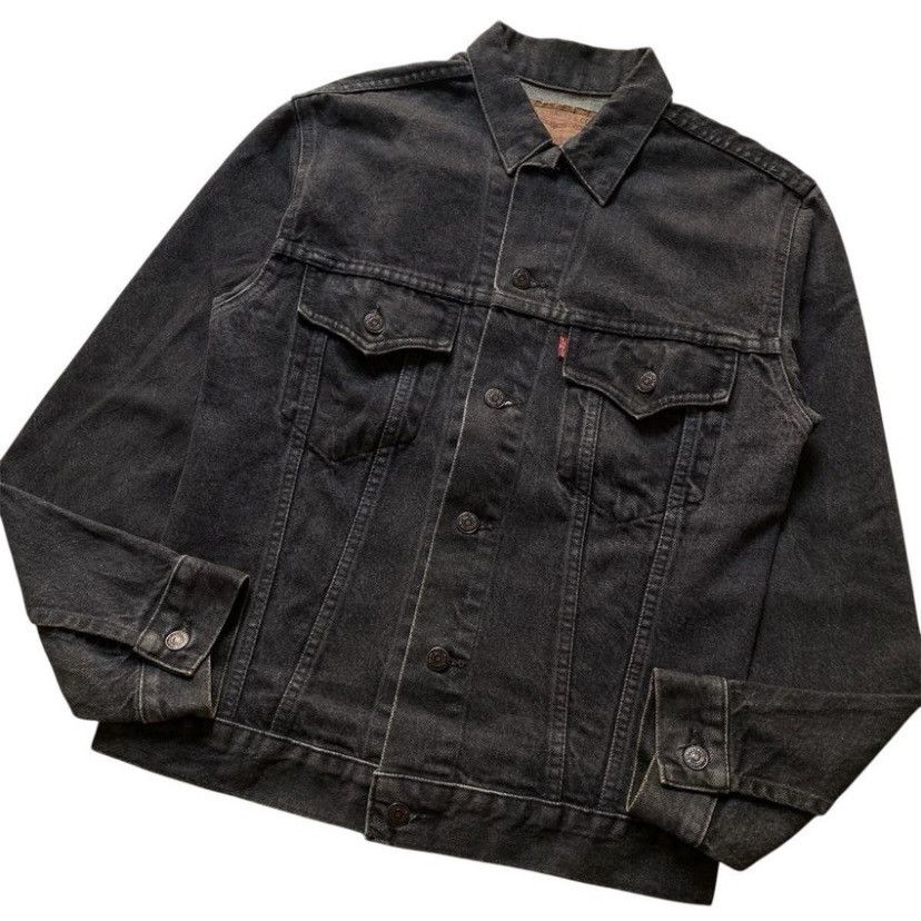 Levi's VINTAGE 90s LEVI’S DENIM JACKET BLACK WASH Size US M / EU 48-50 / 2 - 5 Thumbnail