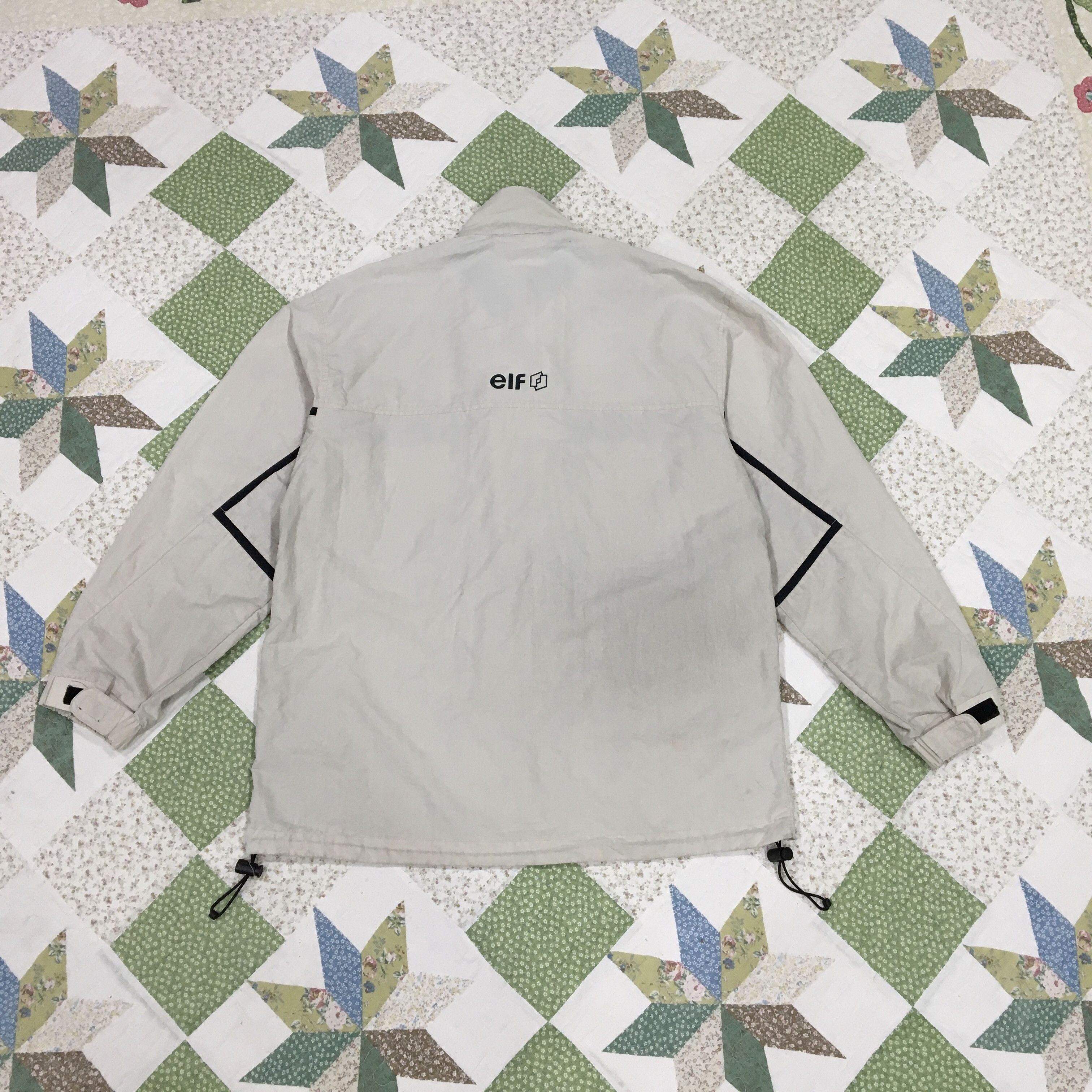 image of Sports Specialties Elf Motorsports Windbreaker Jacket in Beige, Men's (Size Large)