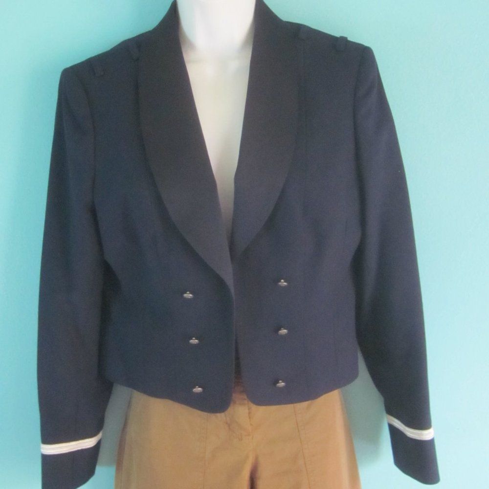 Vintage American Craftsmen Patriot Cropped Military Blazer Womens Si Size L / US 10 / IT 46 - 6 Thumbnail