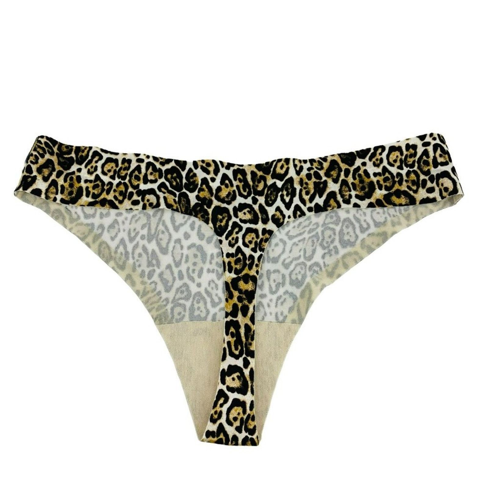 Victoria's Secret Victoria's Secret Leopard Laser Cut Thong Panty Medium Size ONE SIZE - 7 Thumbnail