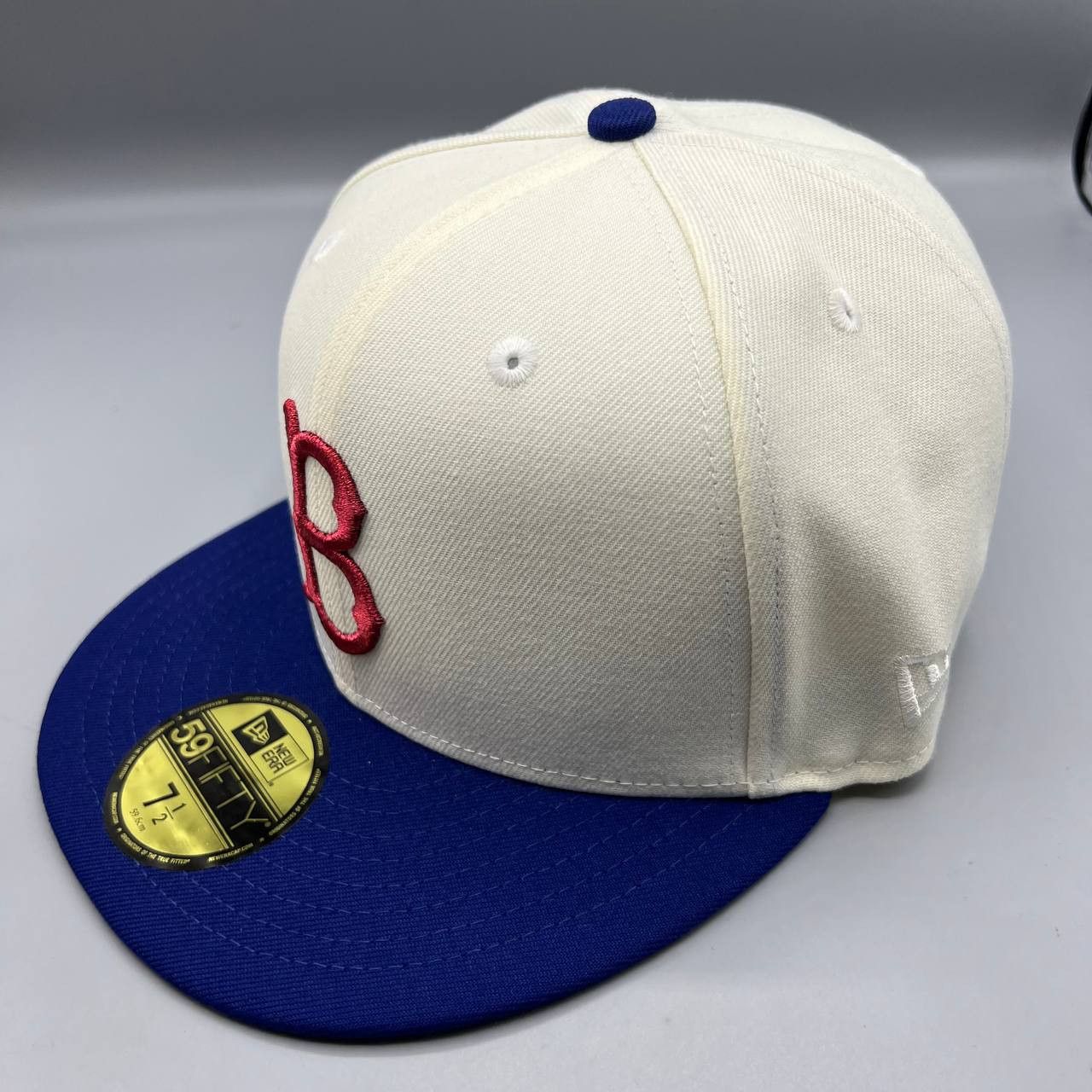 New Era Brooklyn LA Dodgers Hat Men 7 1/2 59Fifty New Era MLB Fitted Size ONE SIZE - 7 Thumbnail
