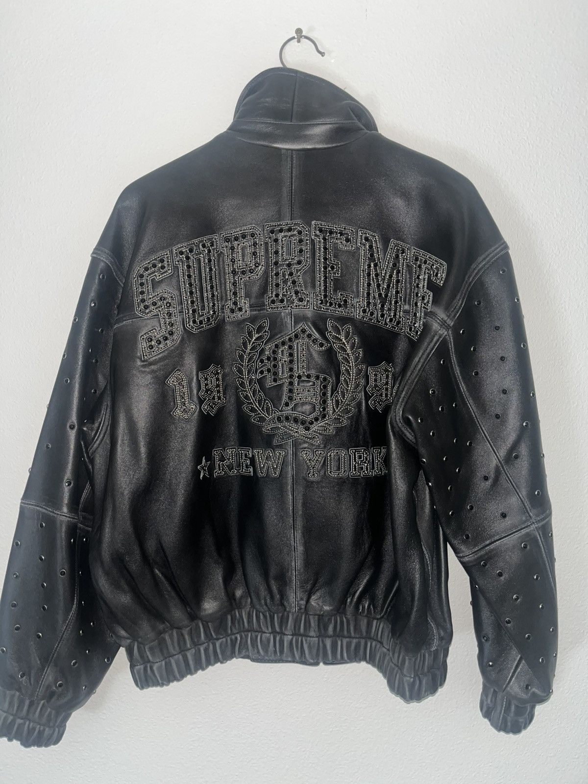 Supreme Supreme Gem Studded Leather Jacket Black Size US S / EU 44-46 / 1 - 5 Thumbnail