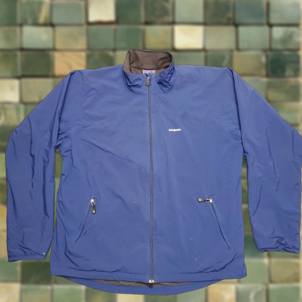Patagonia Patagonia Jacket Mens XL Blue Fleece Lined Softshell Outdoor Full Zip Windbreaker Size US XL / EU 56 / 4 - 1 Thumbnail
