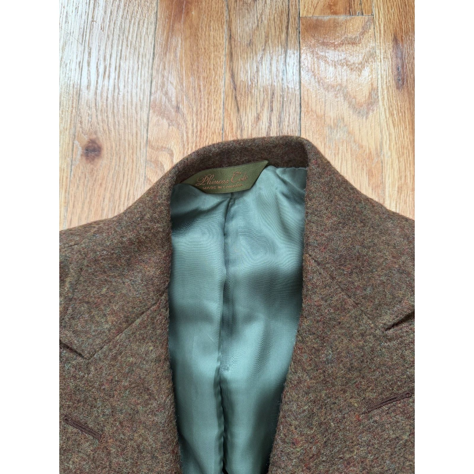 Paul Stuart Paul Stuart Phineas Cole Tweed Overcoat 38R INSANE Size 38R - 3 Thumbnail