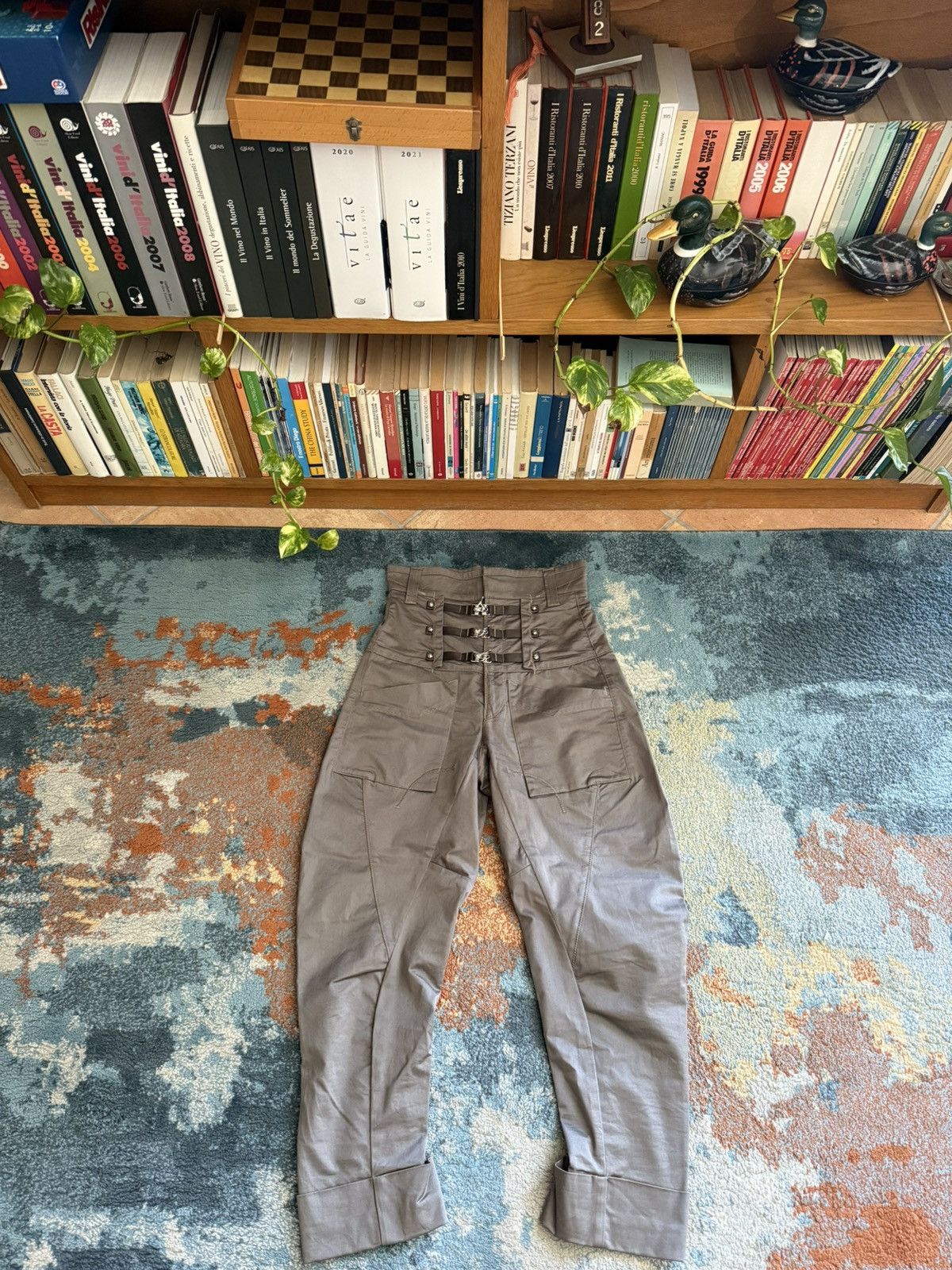 Marithe + Francois Girbaud Early 2000s Marithe Francois Girbaud Bondage Pants Size 27" / US 4 / IT 40 - 1 Thumbnail
