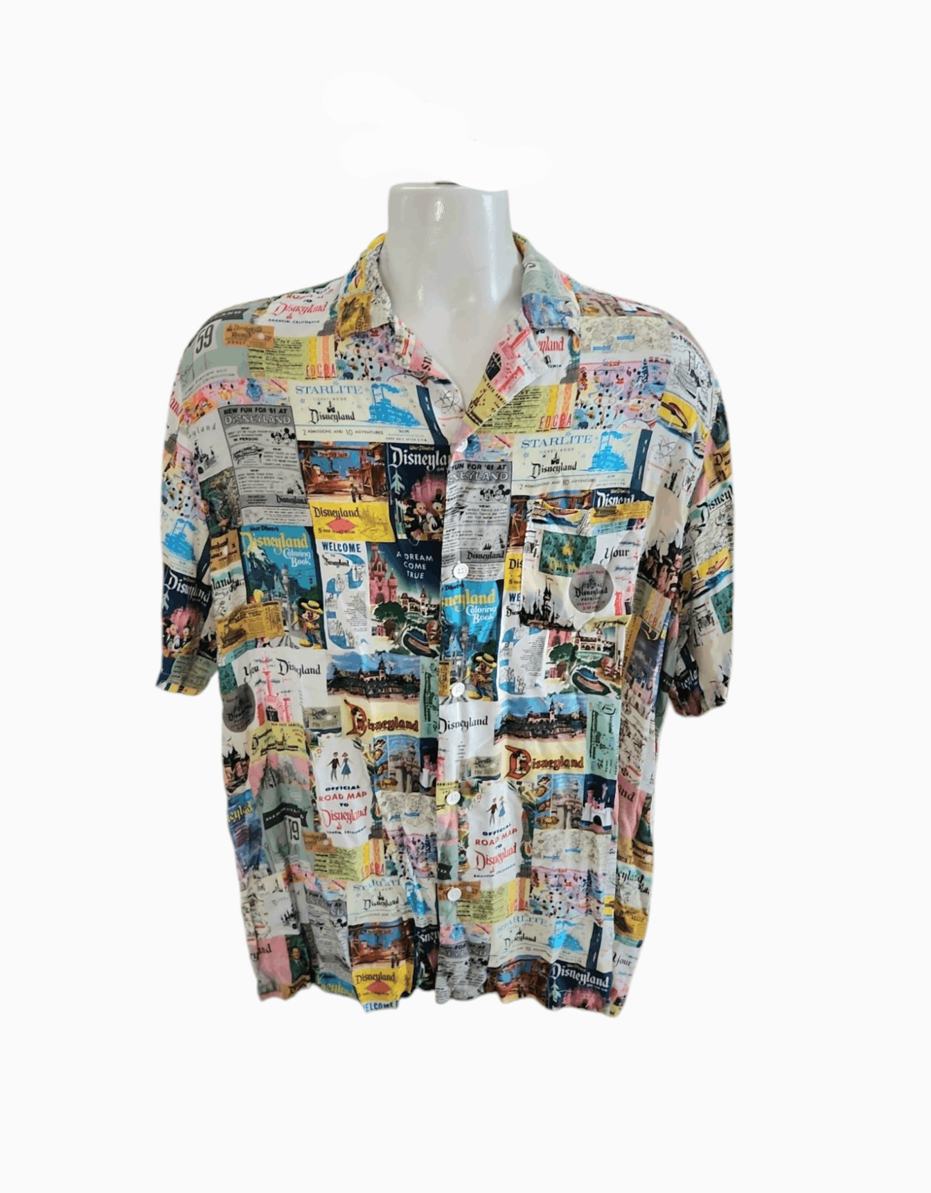 Disney Disney Parks Disney 100 Road Map History Collage Button up Size US XXL / EU 58 / 5 - 1 Thumbnail