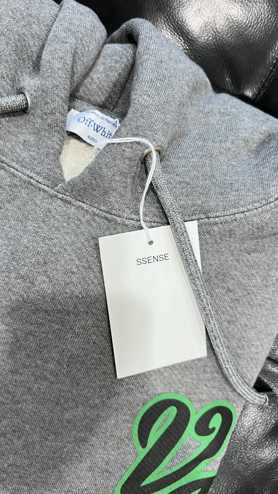 Off-White New Gray Varsity Hoodie by Off-White Size Large Size US L / EU 52-54 / 3 - 4 Thumbnail