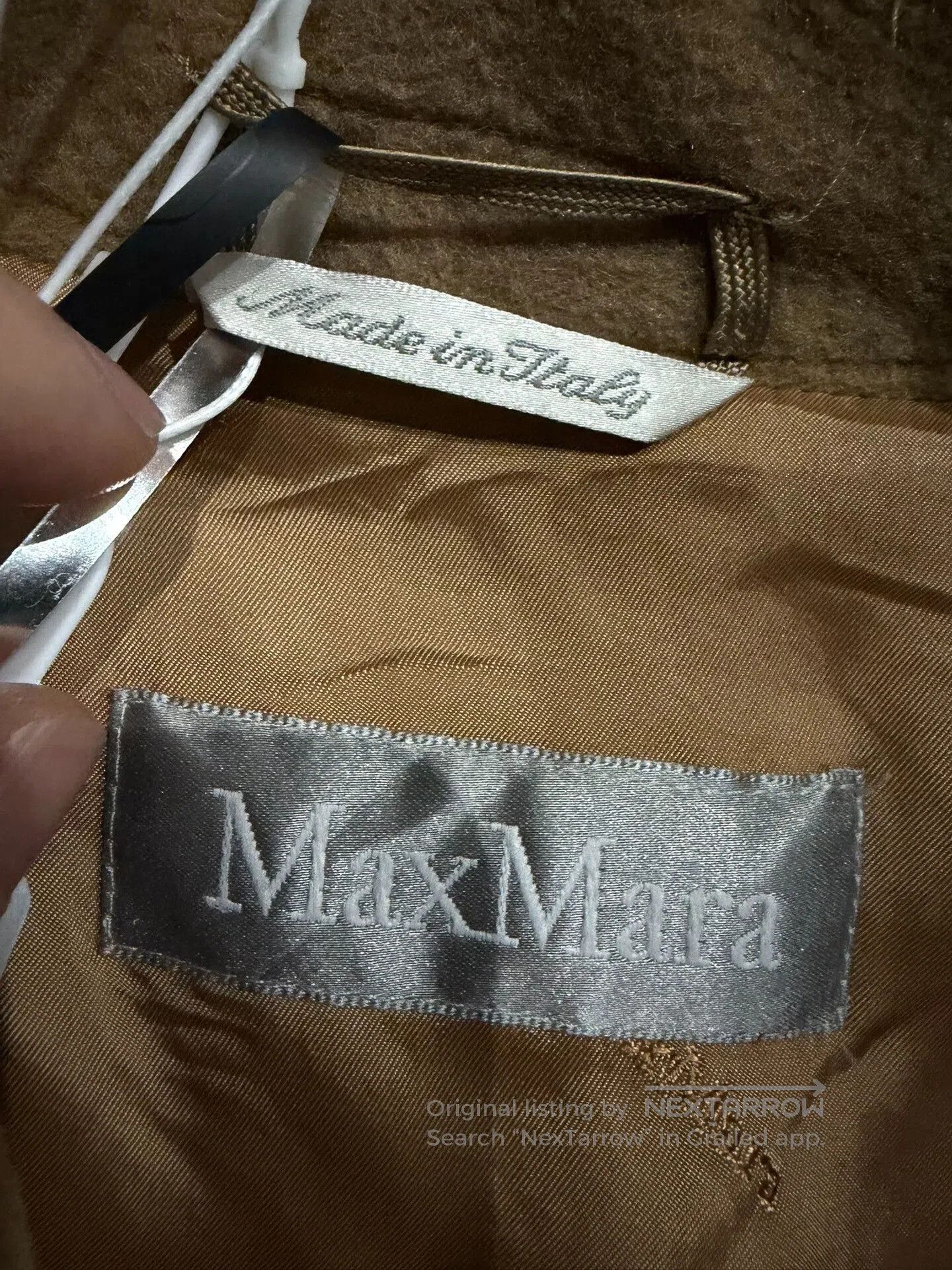 Max Mara Maxmara Camel Wool Double. Size XS / US 0-2 / IT 36-38 - 2 Thumbnail