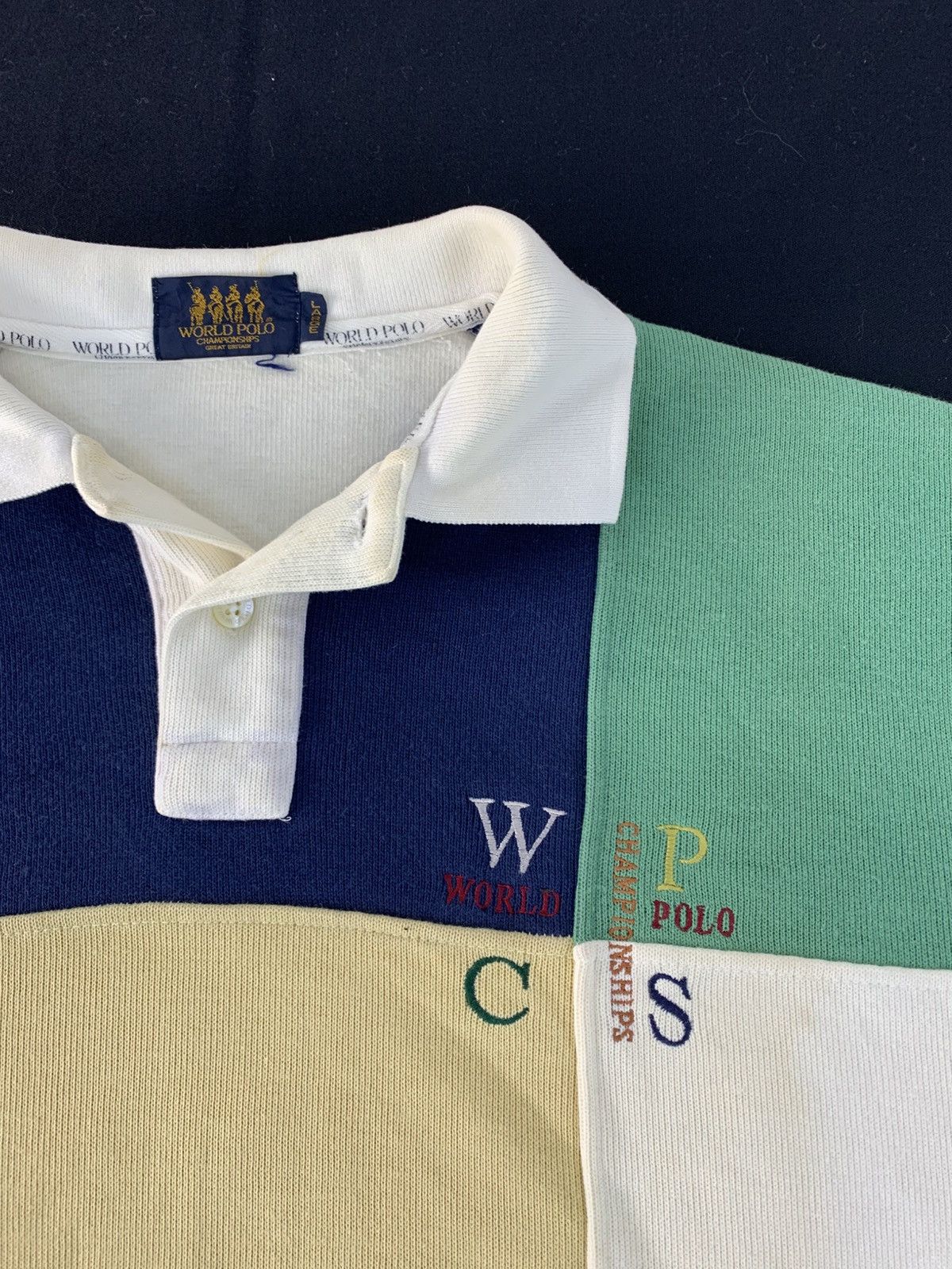 Japanese Brand World Polo Championship GB Crewneck Pullover Embroidery Logo Size US L / EU 52-54 / 3 - 4 Thumbnail