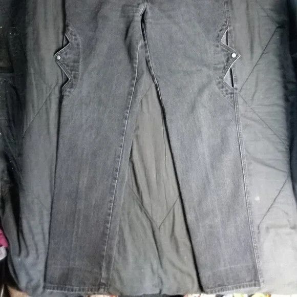 Other Vintage Rockies Denim Jeans High Rise Bareback Black 33/15 Size 33" - 3 Thumbnail