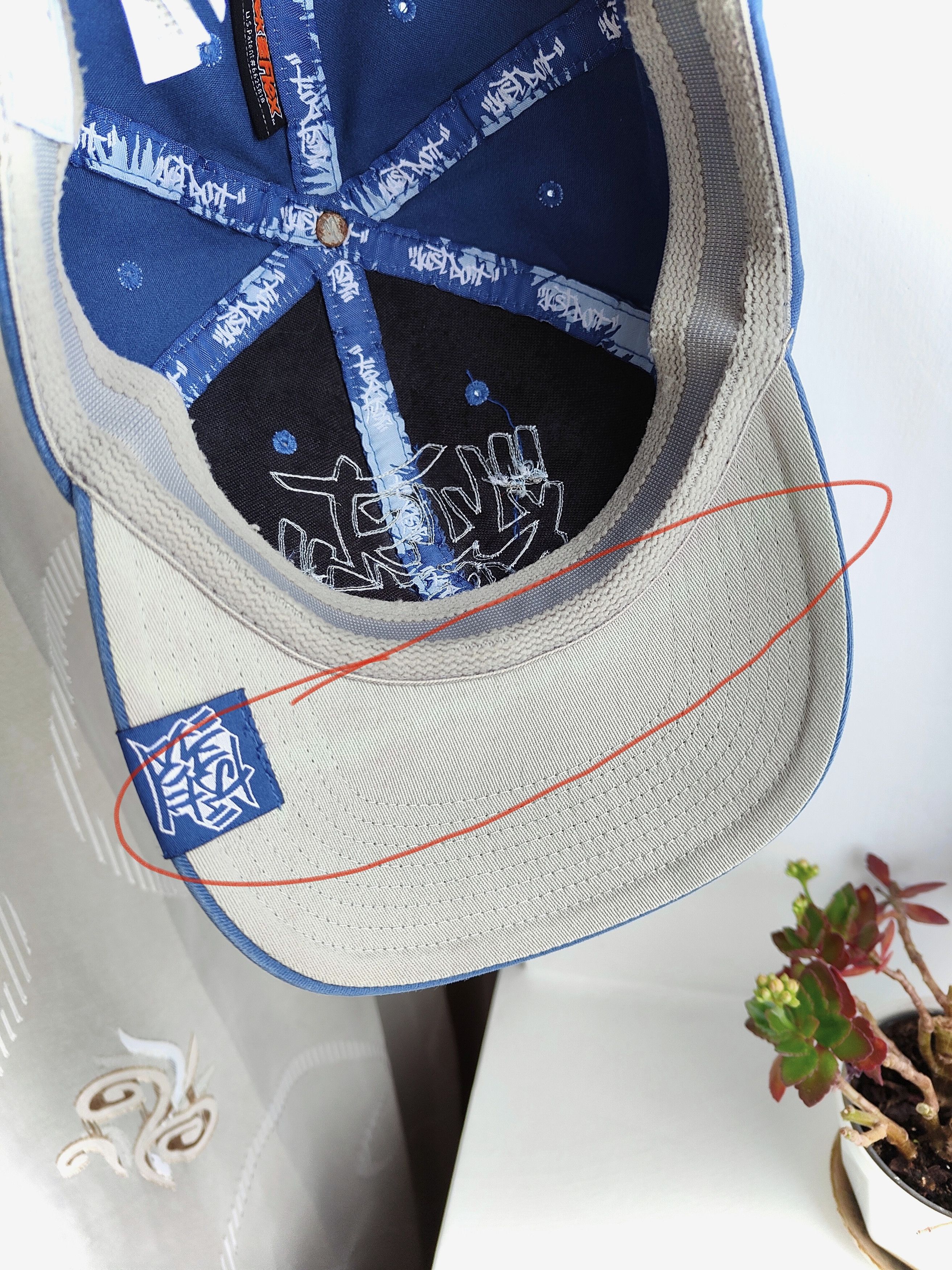 Nike Vintage Y2K Nike Air Cap Japanese Graffiti Hat Tec Flex Fit Size ONE SIZE - 12 Thumbnail