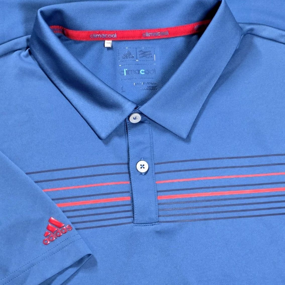 Adidas Adidas Performance Polo Golf Shirt Blue Mens L Short Sleeve Forsyth 1913 Club Polo Nike Shirt Size US L / EU 52-54 / 3 - 2 Thumbnail