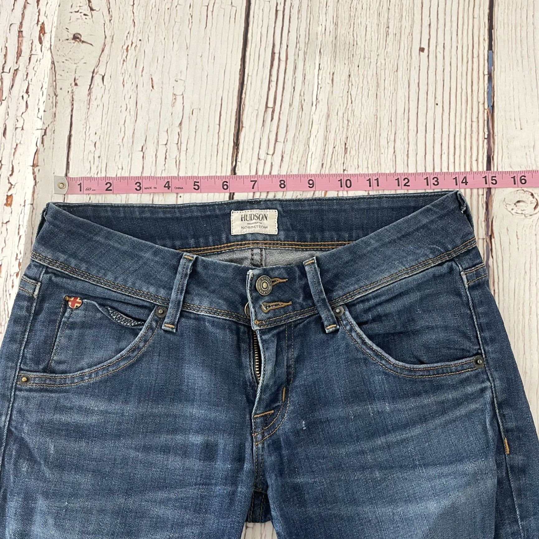 Hudson Hudson Jeans Denim Blue Straight Pants Womens 25 XS? Size 42" / US 20 - 7 Thumbnail