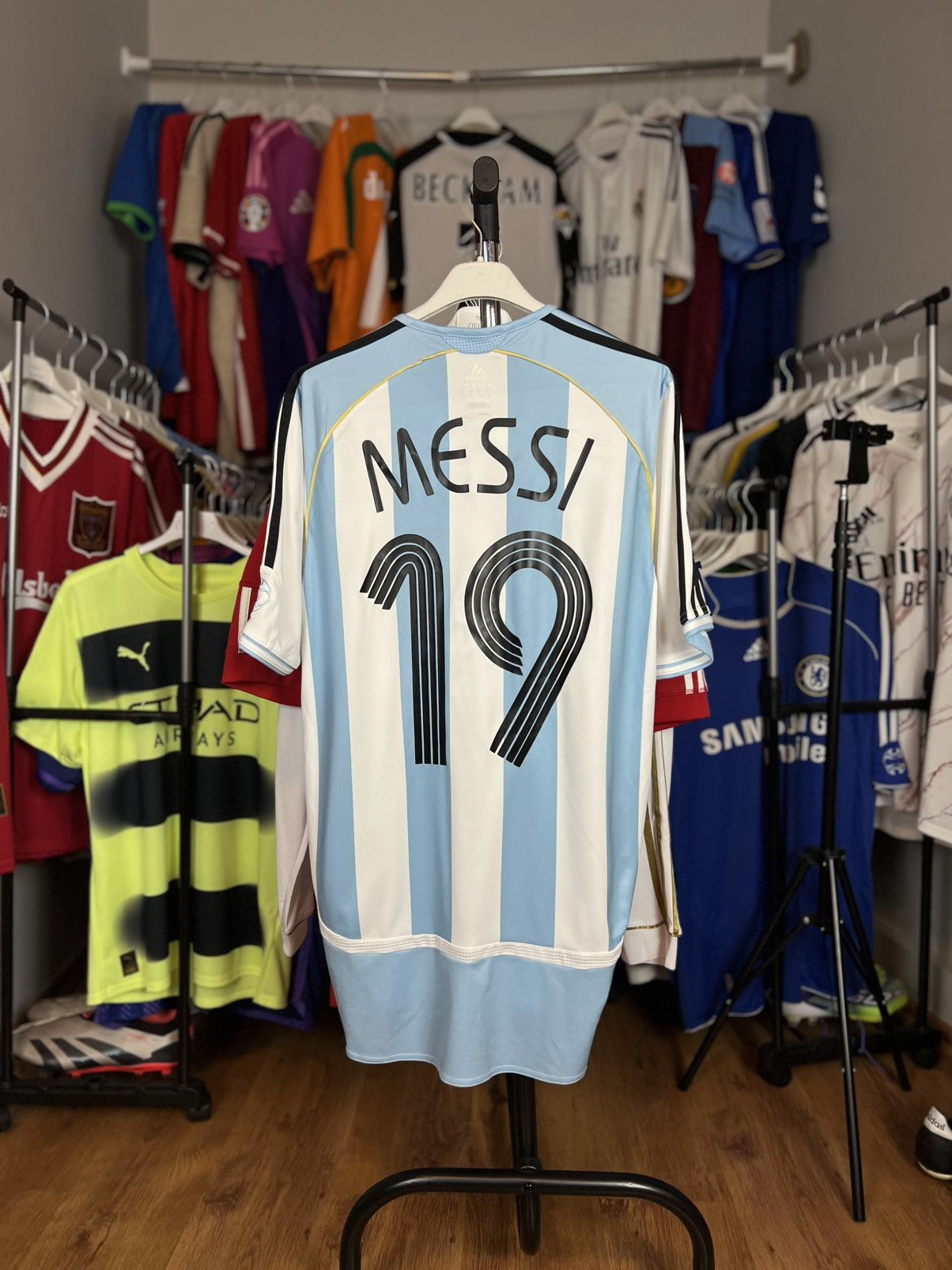 Adidas Soccer Jersey Argentina 2006/06 Lionel Messi #19 Size US L / EU 52-54 / 3 - 1 Thumbnail