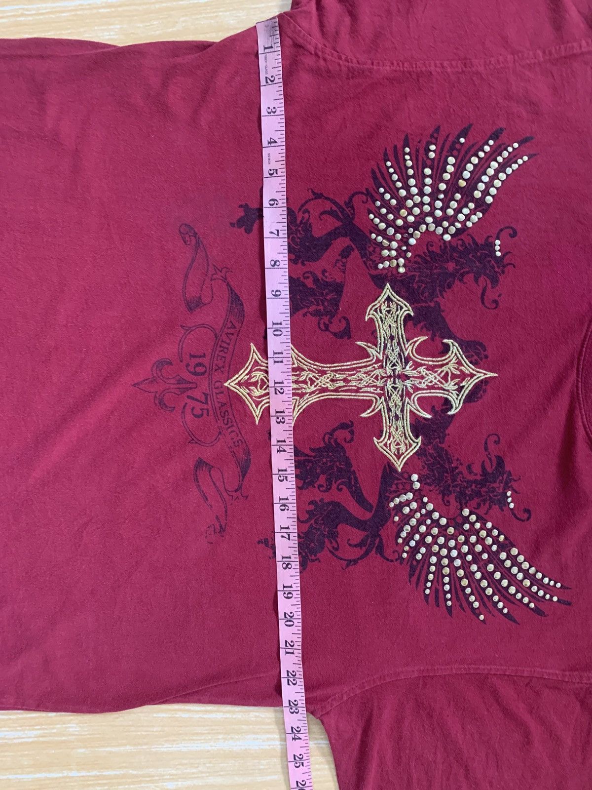Avirex Avirex Classics Cross Wings Embroidered T Shirt Size US XL / EU 56 / 4 - 15 Thumbnail