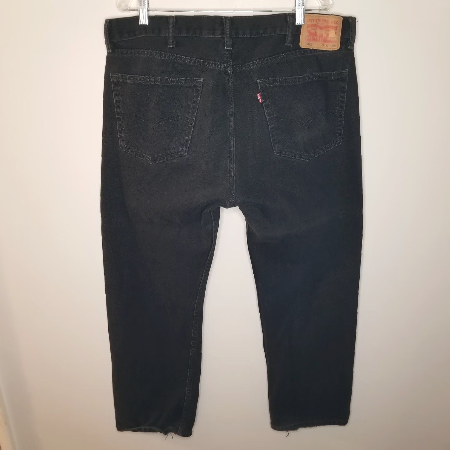 Levi's Levi's 505 Jeans Men 40x30 Black Straight Size US 40 / EU 56 - 5 Thumbnail