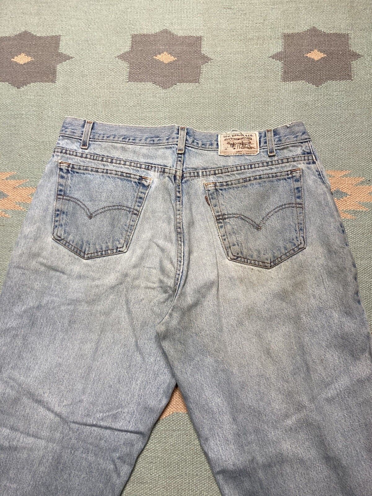 Vintage Levi’s 545 jeans loose baggy Silver Tab 90s y2k skater 36x30 Size US 36 / EU 52 - 3 Thumbnail