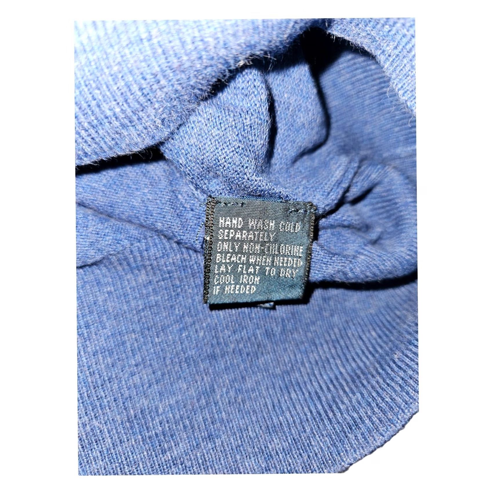 Polo Ralph Lauren VINTAGE Polo Ralph Lauren Sweater Men 2XL Blue V-Neck Pullover Long Sleeve Cotton Logo Embroidered 90s Classic Preppy Size US XXL / EU 58 / 5 - 8 Thumbnail